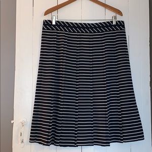 JCrew pleated Navy skirt